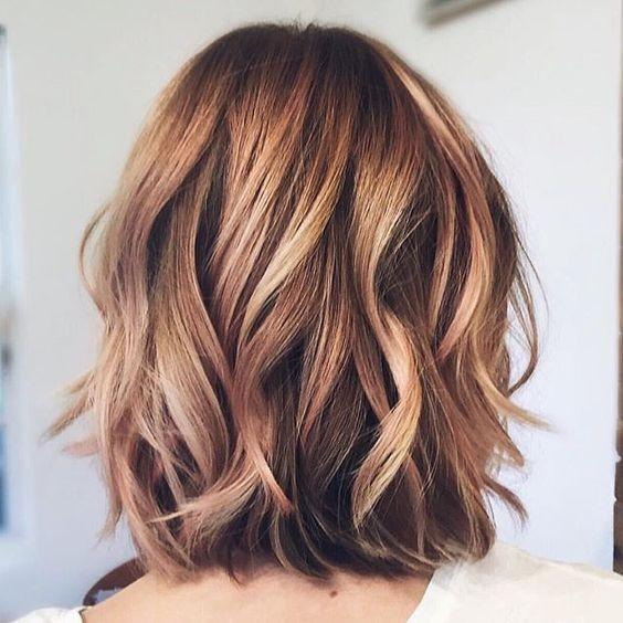 Layered Blonde and Brown hairstyle for thick hair