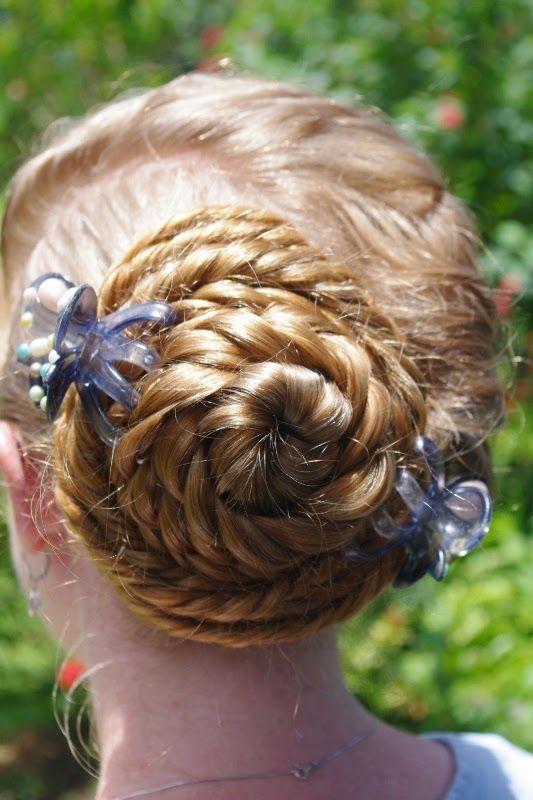 Conch Braid With Ribbons Girls Hairstyles