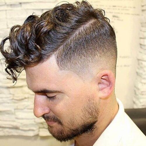 Curly Pompadour Men Hairstyles