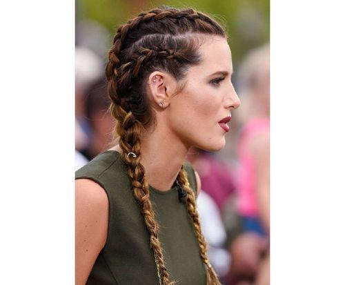 Best Hairstyle For Swimming Edgy French Braid Hairstyle