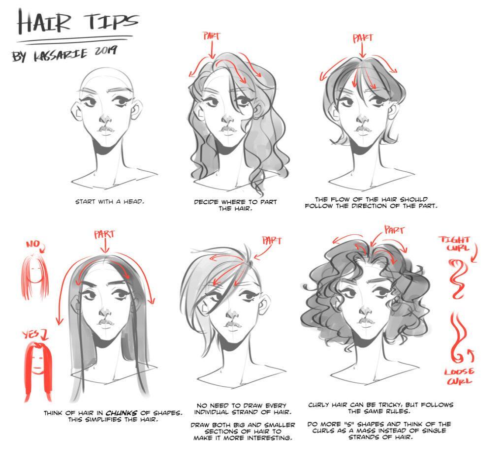 Tips For Hair Drawing