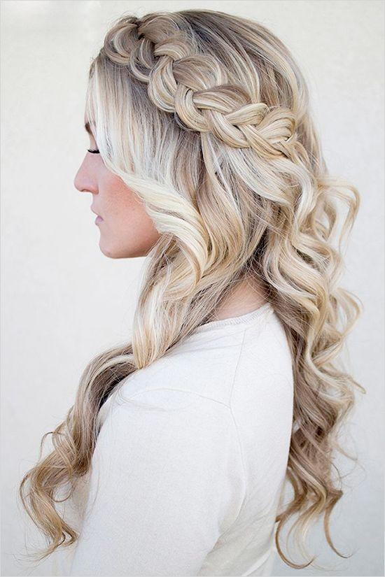 Cinderella Hairstyle with side braid