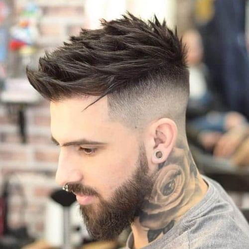 Shaved Side Short Top Shaved Sides Haircuts for Men