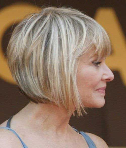 layered Bob Hairstyles for Women Over 60