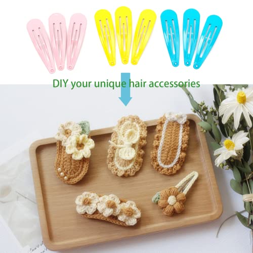 120Pcs Snap Hair Clips 2 Inch Metal Barrettes In 40 Assorted Color No Slip Cute Solid Candy Color Hair Accessories For Girls Women Kids Teens Or Toddlers 0 2