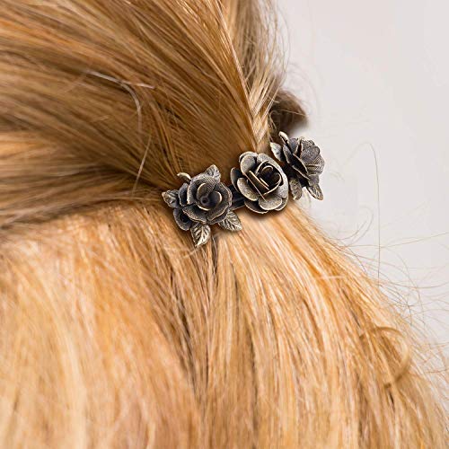 14 Pcs Retro Vintage Metal French Barrette Kalolary Vintage Bronze Hair Clips Jewelry Accessory For Women Girls Halloween Christmas Thanksgiving Day Gift Hair Decoration 0 2