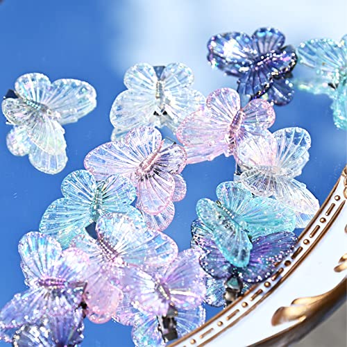 20 Pieces Glitter Butterfly Hair Clips Clamps Pins Claw Clips Cute Butterfly Hair Styling Accessories For Women And Girls 0 1