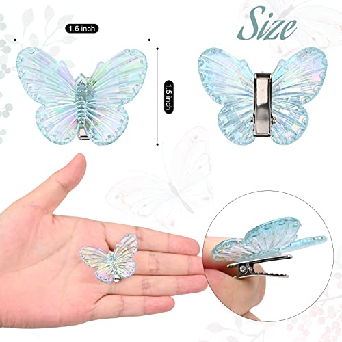 20 Pieces Glitter Butterfly Hair Clips Clamps Pins Claw Clips Cute Butterfly Hair Styling Accessories For Women And Girls 0 2