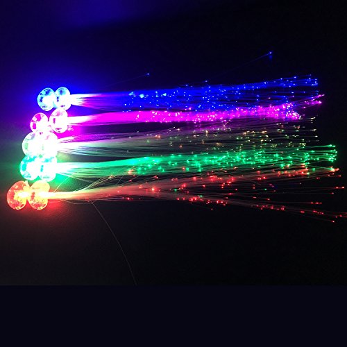 Acooe 10 Pack Flashing Led Light Up Toys Optics Led Hair Lights Flashing Led Light Up Toys Barrettes For Party Bar Dancing Hairpin Light Up Hair Accessories 0 1