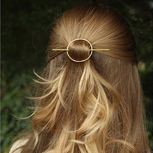 Artio Minimalist Gold Hair Accessories Brass Hair Clip For Women And Girls Gold 0 0