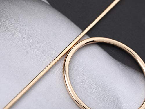 Artio Minimalist Gold Hair Accessories Brass Hair Clip For Women And Girls Gold 0 4