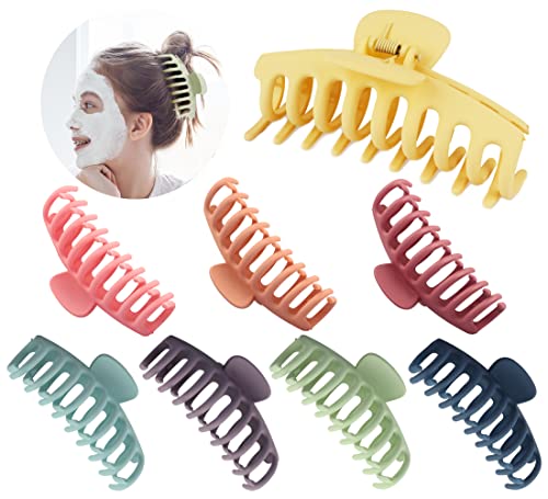 Beautyhc 8 Big Hair Clips Fashion Banana Styling Claw Aesthetic Stuff Clip 433 Inch Large Nonslip Barrettes For Women Curling Thin Thick Short Girls Butterfly No Crease Hairclips 90S Moms Christmas Th 0