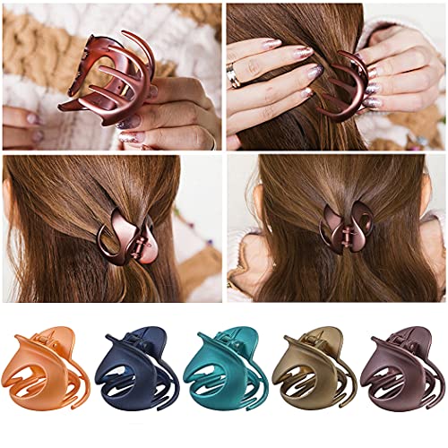 Hair Claw Clipsfascigirl 10Pcs Jaw Clips Vintage Non Slip Simple Irregular Hair Clamps Fashion Claw Clips Hair Accessories For Women Girls 0 0