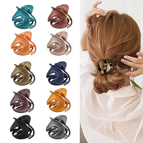 Hair Claw Clipsfascigirl 10Pcs Jaw Clips Vintage Non Slip Simple Irregular Hair Clamps Fashion Claw Clips Hair Accessories For Women Girls 0 2