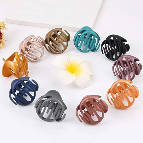 Hair Claw Clipsfascigirl 10Pcs Jaw Clips Vintage Non Slip Simple Irregular Hair Clamps Fashion Claw Clips Hair Accessories For Women Girls 0 3