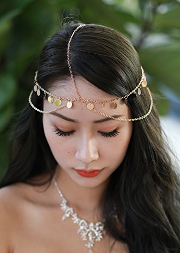 Missgrace Women Bohemian Gold Head Chain Headband Bridal Head Chain Wedding Headpiece Hair Jewelry Accessories For Bridal And Girl Hair Accessories 0 0