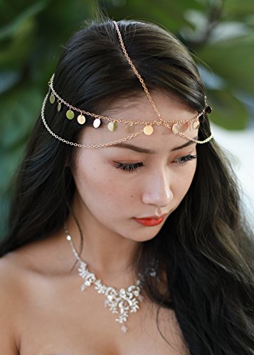 Missgrace Women Bohemian Gold Head Chain Headband Bridal Head Chain Wedding Headpiece Hair Jewelry Accessories For Bridal And Girl Hair Accessories 0 1