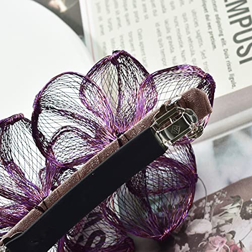 Mistofu Fancy Hair Barrettes Clips For Women Large Flower Barrettes For Thick Hair Accessories Handmade Copper Wire 0 3