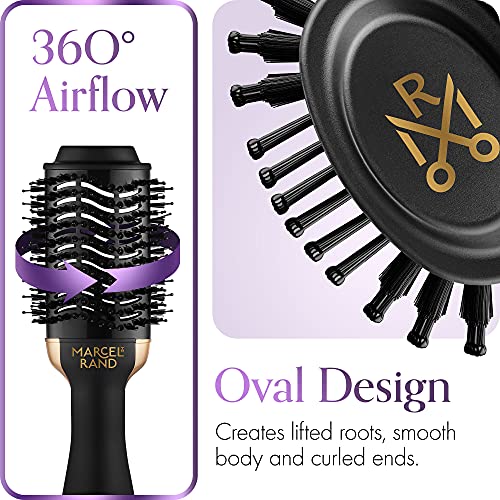 Professional Hair Dryer Brush For Women 2 In 1 Volumizing Brush Dryer Oval Brush Blow Dryer 75Mm With A Hard Travel Case And Premium Gift Box 0 3