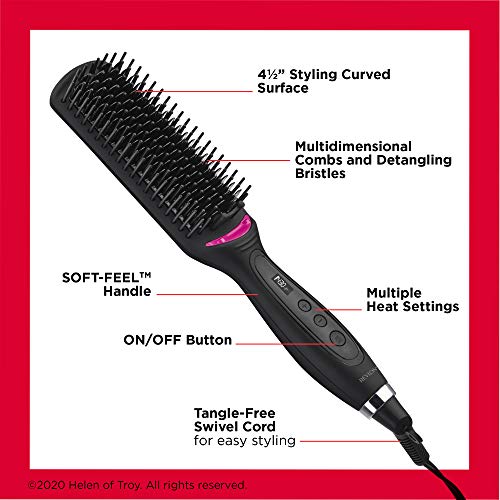Revlon Hair Straightening Heated Styling Brush 4 12 Inch 0 3