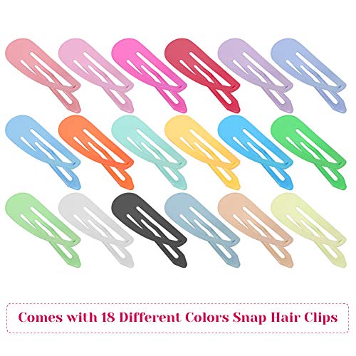Snap Hair Clips Hair Barrettes For Girls Anezus 80 Pcs 2 Inch Non Slip Barrettes Hair Accessories For Girls Women Kids Teens Or Toddlers 0 1