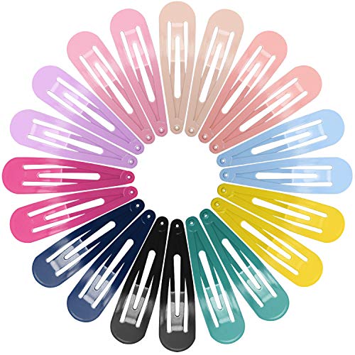Snap Hair Clips For Women Girls Funtopia 40 Pcs 7Cm 28 Inch Long No Slip Metal Hair Clips Snap Hair Barrettes Hairpins For Thick Hair Mixed Color 0