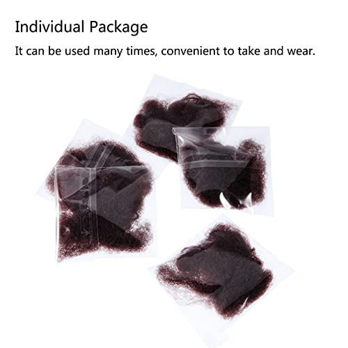 Zonon Hair Nets Invisible Elastic Edge Mesh And U Shaped Pins Set 50 Pieces 50 Cm Individual Package Invisible Hair Nets 40 Pieces U Shaped Pins For Ballet Bun Sleeping Women And Wig Brown 0 2